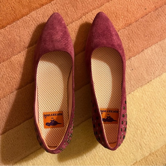 Magenta Suede Kitten Heels by Rocket Dog - Picture 4 of 6